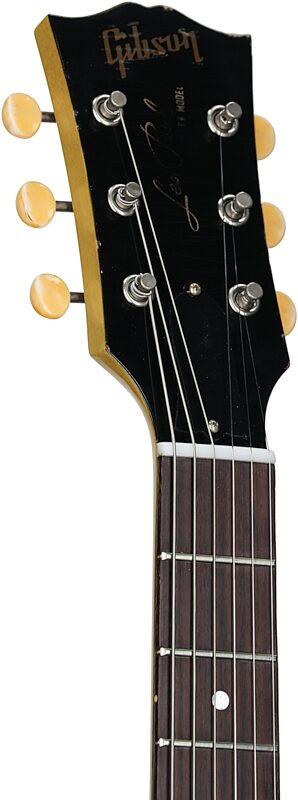 open zoom image for Gibson Custom 1957 Les Paul Junior Murphy Lab Heavy Aged Electric Guitar (with Case), TV Yellow, Headstock Left Front