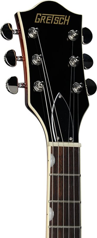 open zoom image for Gretsch G2655T Streamliner Center Block Junior Electric Guitar with Bigsby Tremolo, Forge Glow, Open Box (Very Good), Headstock Left Front