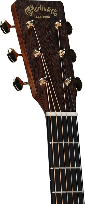 open zoom image for Martin D Junior E Walnut Acoustic-Electric Guitar (with Gig Bag), Aging Toner, Headstock Left Front