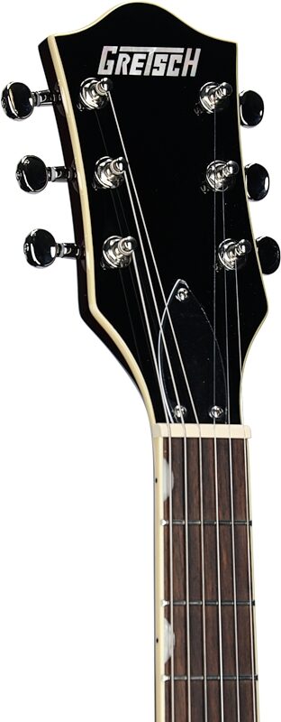 open zoom image for Gretsch G5622 Electromatic Center Block Double-Cut Electric Guitar, Claret Burst, Headstock Left Front