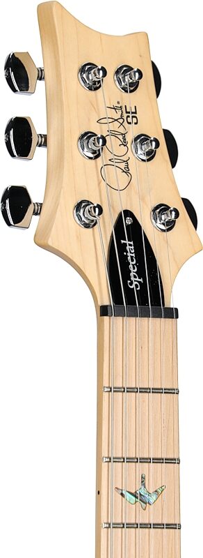 open zoom image for PRS Paul Reed Smith SE Swamp Ash Special Electric Guitar (with Gig Bag), Charcoal, Headstock Left Front