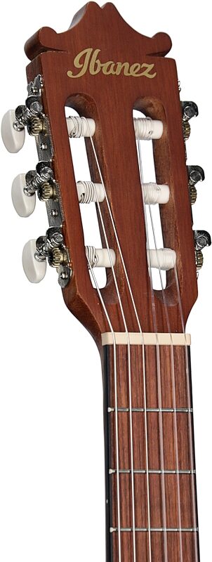 open zoom image for Ibanez GA2 3/4-Size Classical Acoustic Guitar, Open Pore Amber, Headstock Left Front
