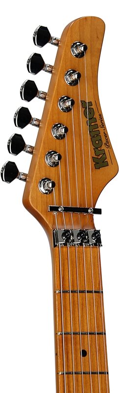 open zoom image for Kramer Pacer Deluxe Electric Guitar (with Gig Bag), Classic White, Headstock Left Front