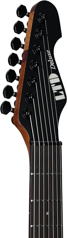 open zoom image for ESP LTD SN-1007 Baritone Electric Guitar, Fireblast, Headstock Left Front