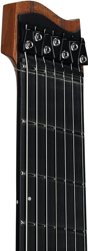 open zoom image for Strandberg Boden Metal NX 7 Electric Guitar, 7-String (with Gig Bag), Black Granite, Headstock Left Front