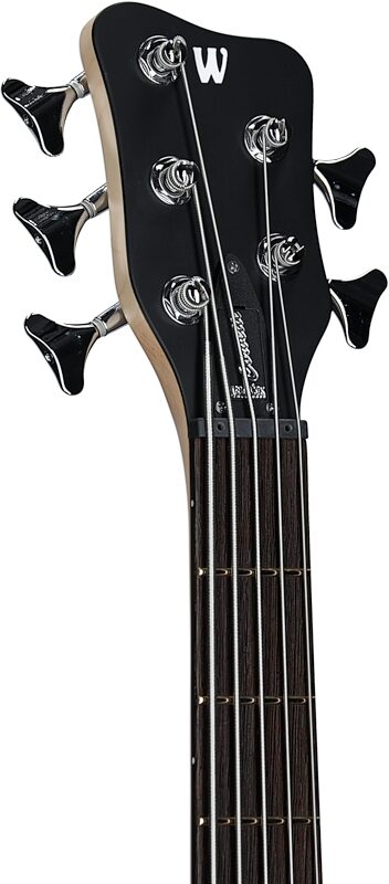 open zoom image for Warwick RockBass Corvette Basic 5 Active Electric Bass, 5-String, Ocean Blue, Headstock Left Front