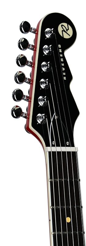 open zoom image for Reverend Reeves Gabrels Dirtbike Royale Electric Guitar, Red, Headstock Left Front