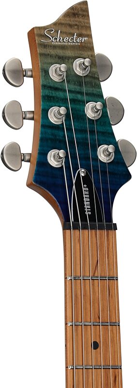 open zoom image for Schecter C-1 Standard Plus Electric Guitar, Maple Fingerboard, Blue Fade, Headstock Left Front