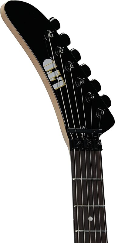 open zoom image for ESP LTD GL200K George Lynch Kamikaze Electric Guitar, Black, Headstock Left Front