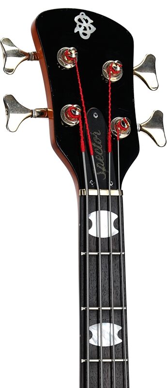 open zoom image for Spector Euro 4 Doug Wimbish Signature Limited Edition Electric Bass, Amber Relic, Headstock Left Front