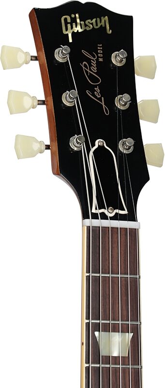 open zoom image for Gibson Custom 57 Les Paul Standard Goldtop VOS Electric Guitar (with Case), Gold Top, Headstock Left Front