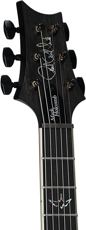 open zoom image for PRS Paul Reed Smith Mark Holcomb Wraparound Electric Guitar (with Case), Gray Black, with Stained Binding, Headstock Left Front