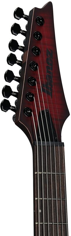 open zoom image for Ibanez RGD721FA Electric Guitar, Stained Wine Red Burst, Headstock Left Front