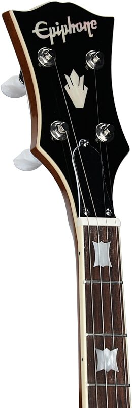 open zoom image for Epiphone Mastertone Bowtie Open-Back Banjo (with Gig Bag), Open Box (Very Good), Headstock Left Front