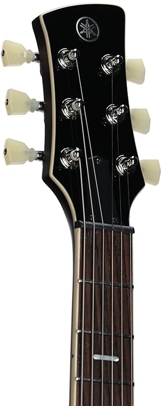 open zoom image for Yamaha Revstar Standard RSS02T Electric Guitar (with Gig Bag), Black, Headstock Left Front