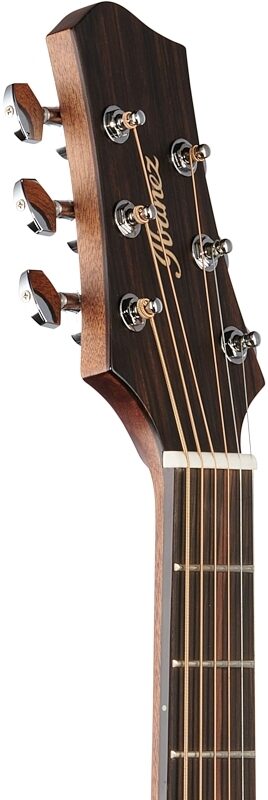 open zoom image for Ibanez Jon Gomm JGM5 Acoustic-Electric Guitar (with Gig Bag), Satin Black, Headstock Left Front