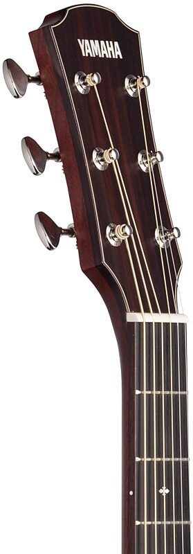 open zoom image for Yamaha AC5R Concert Acoustic-Electric Guitar (with Case), Vintage Natural, Headstock Left Front