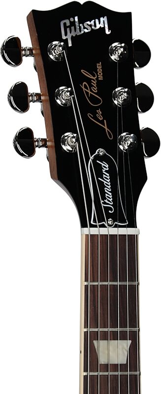 open zoom image for Gibson Les Paul Standard '60s Faded Electric Guitar (with Case), Vintage Bourbon Burst, Headstock Left Front