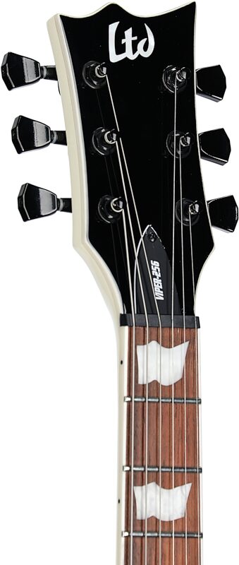 open zoom image for ESP LTD Viper 256 Electric Guitar, Olympic White, Headstock Left Front