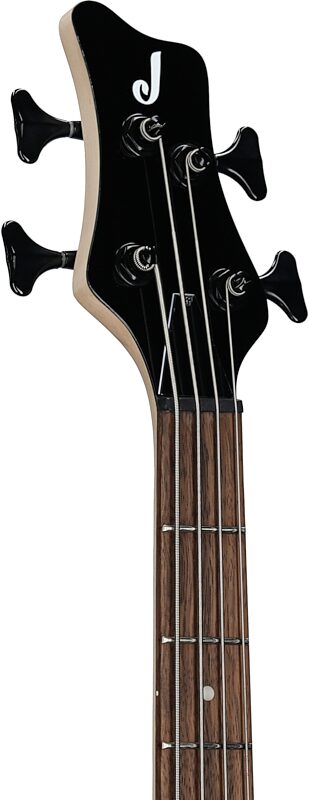 open zoom image for Jackson JS2 Spectra Electric Bass, Quicksilver, Headstock Left Front