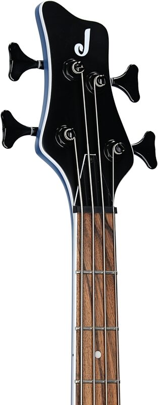open zoom image for Jackson X Series Spectra SBX IV Electric Bass, Matte Blue Frost, Headstock Left Front