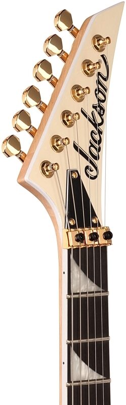 open zoom image for Jackson Pro Series Rhoads RR3 Electric Guitar, Ebony Fingerboard, Ivory with Black Pinstripes, Headstock Left Front