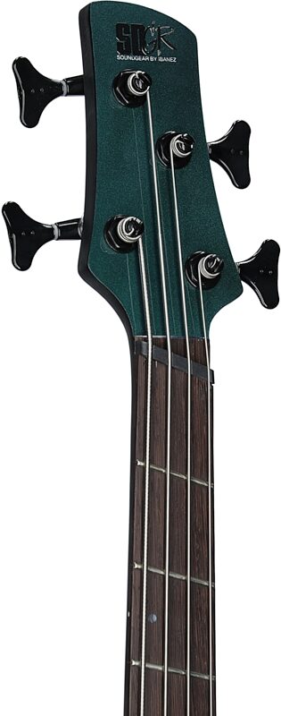 open zoom image for Ibanez SRMS720 Bass Workshop Multi-Scale Electric Bass, Blue Chameleon, Headstock Left Front