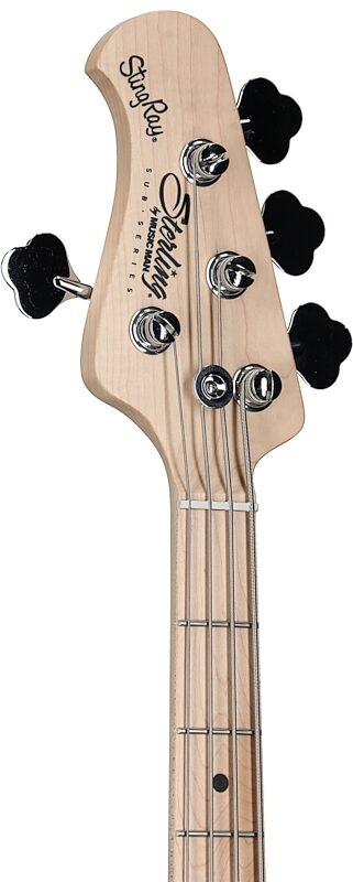 open zoom image for Sterling by Music Man SUB StingRay Electric Bass, Left-Handed, Chopper Blue, Hard Maple Fretboard, Headstock Left Front