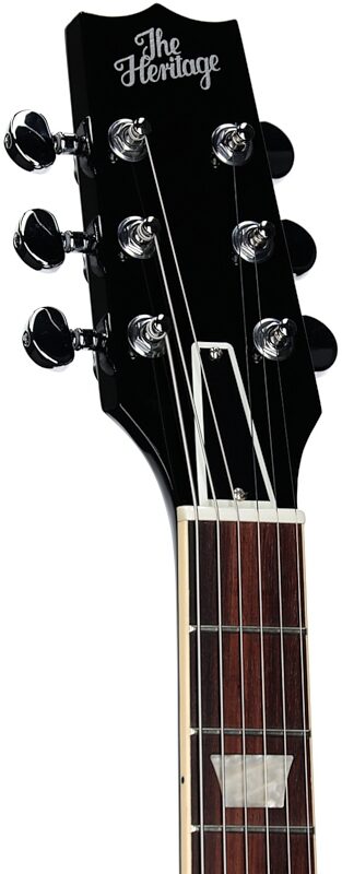 open zoom image for Heritage Standard H-150 P90 Electric Guitar (with Case), Ebony, Headstock Left Front