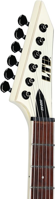 open zoom image for ESP LTD EX-200 Electric Guitar, Olympic White, Headstock Left Front