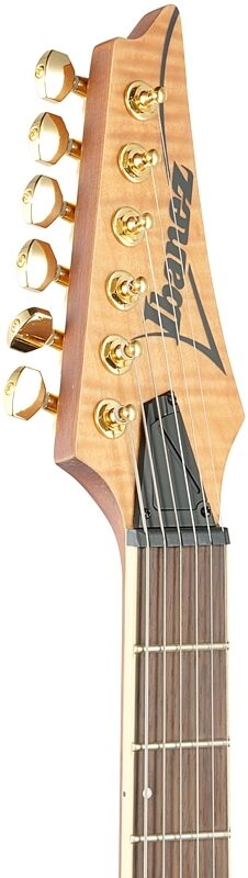 open zoom image for Ibanez SEW761FM Electric Guitar, Natural Flat, Headstock Left Front