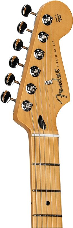 open zoom image for Fender Player II Stratocaster Chambered Mahogany Electric Guitar, Mocha Burst, Headstock Left Front