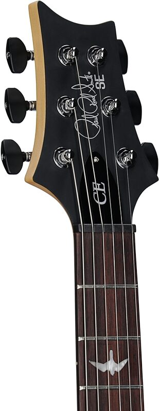 open zoom image for PRS Paul Reed Smith SE CE24 Standard Stoptail Electric Guitar (with Gig Bag), Satin Ice Blue Metallic, Headstock Left Front