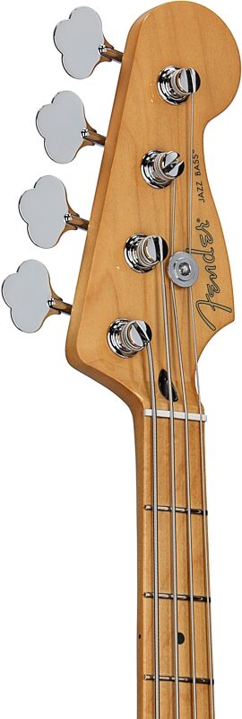 open zoom image for Fender Player II Jazz Electric Bass, with Maple Fingerboard, Black, Headstock Left Front