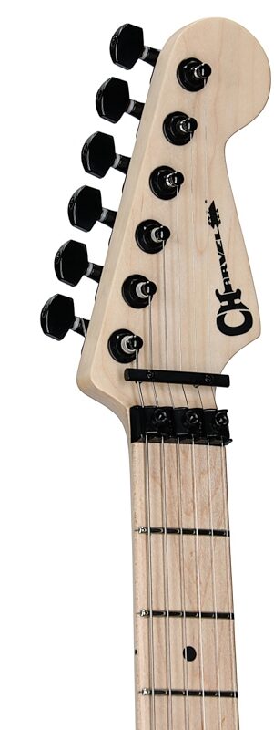 open zoom image for Charvel Pro-Mod So-Cal Style 1 HH FR M Electric Guitar, Maple Fingerboard, Black, Headstock Left Front