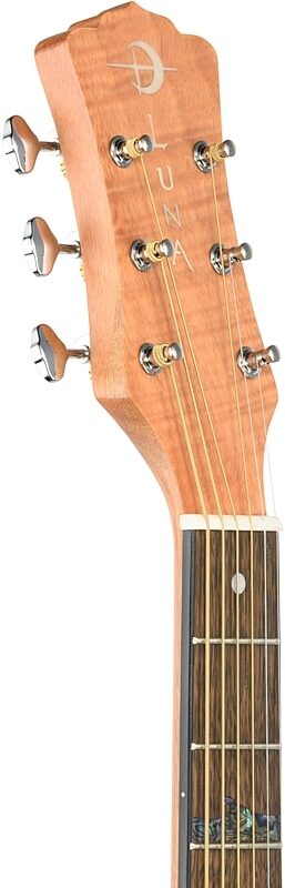 open zoom image for Luna High Tide Mahogany GC Acoustic-Electric Guitar, New, Headstock Left Front