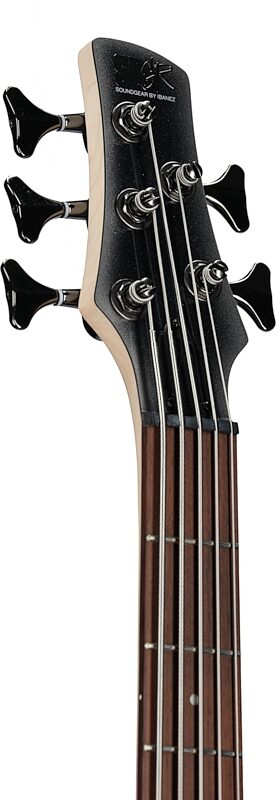 open zoom image for Ibanez SR305E Electric Bass, 5-String, Midnight Gray Burst, Headstock Left Front