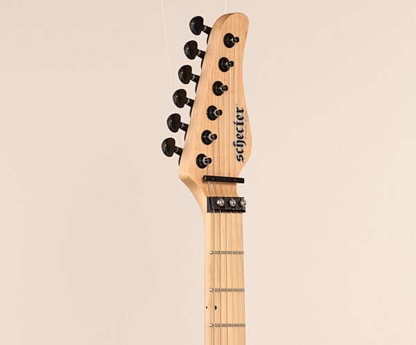 open zoom image for Schecter Sun Valley Super Shredder FR S Electric Guitar, Satin Black, Headstock Left Front
