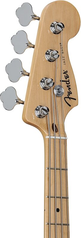 open zoom image for Fender Standard Jazz Bass Guitar, Maple Fingerboard, Aqua Marine Metallic, Headstock Left Front