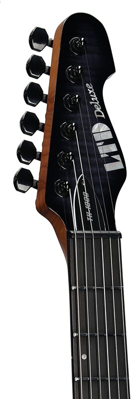 open zoom image for ESP LTD TH-1000ETFM Electric Guitar, See-Thru Black Sunburst, Headstock Left Front