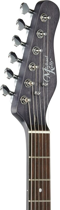 open zoom image for Michael Kelly '54 Open Pore Electric Guitar, Ebony Fingerboard, Black, Headstock Left Front
