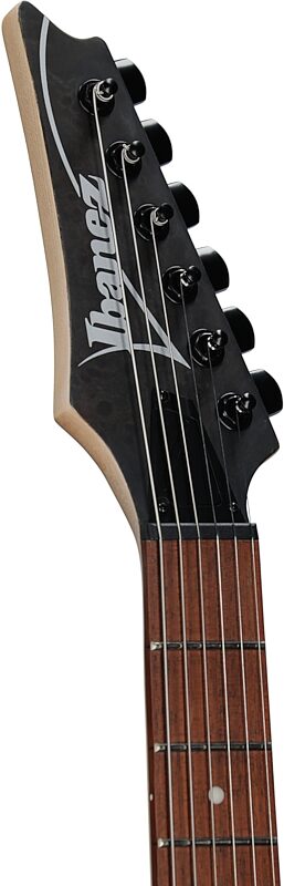 open zoom image for Ibanez RGR431PB Electric Guitar, Charcoal Grey Flat, Headstock Left Front