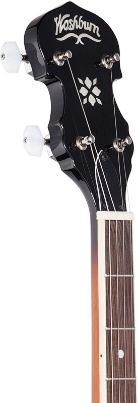 open zoom image for Washburn B9 5-String Banjo, New, Headstock Left Front