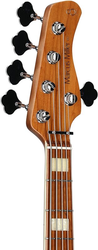 open zoom image for Sire Marcus Miller P8 Bass Guitar, 5-String, White Blonde, Headstock Left Front