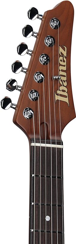 open zoom image for Ibanez TQMS1 Tom Quayle Electric Guitar (with Case), Celeste Blue, Headstock Left Front