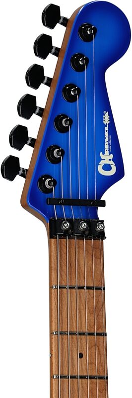 open zoom image for Charvel Pro-Mod So-Cal Style 1 HH FR Electric Guitar, Chameleon Blue Burst, Headstock Left Front