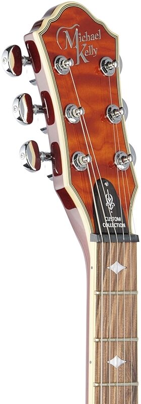 open zoom image for Michael Kelly Custom Collection Patriot Instinct Bold Electric Guitar, Pau Ferro Fingerboard, Scorched, Headstock Left Front