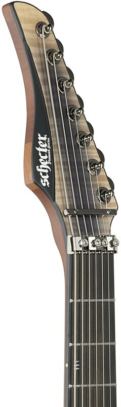open zoom image for Schecter Banshee Mach 7 FR-S Electric Guitar, Fallout Burst, Headstock Left Front