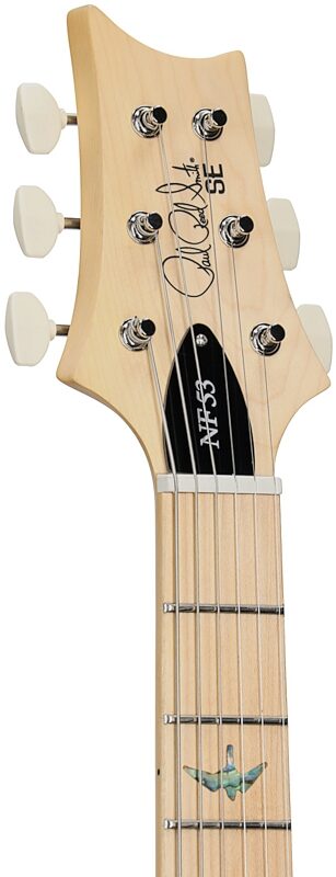 open zoom image for PRS Paul Reed Smith SE NF 53 Electric Guitar (with Gig Bag), Black Doghair, Headstock Left Front