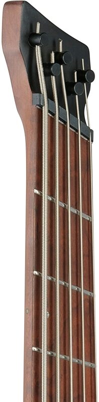 open zoom image for Ibanez EHB1005MS Bass Guitar, 5-String (with Gig Bag), Flat Black, Headstock Left Front